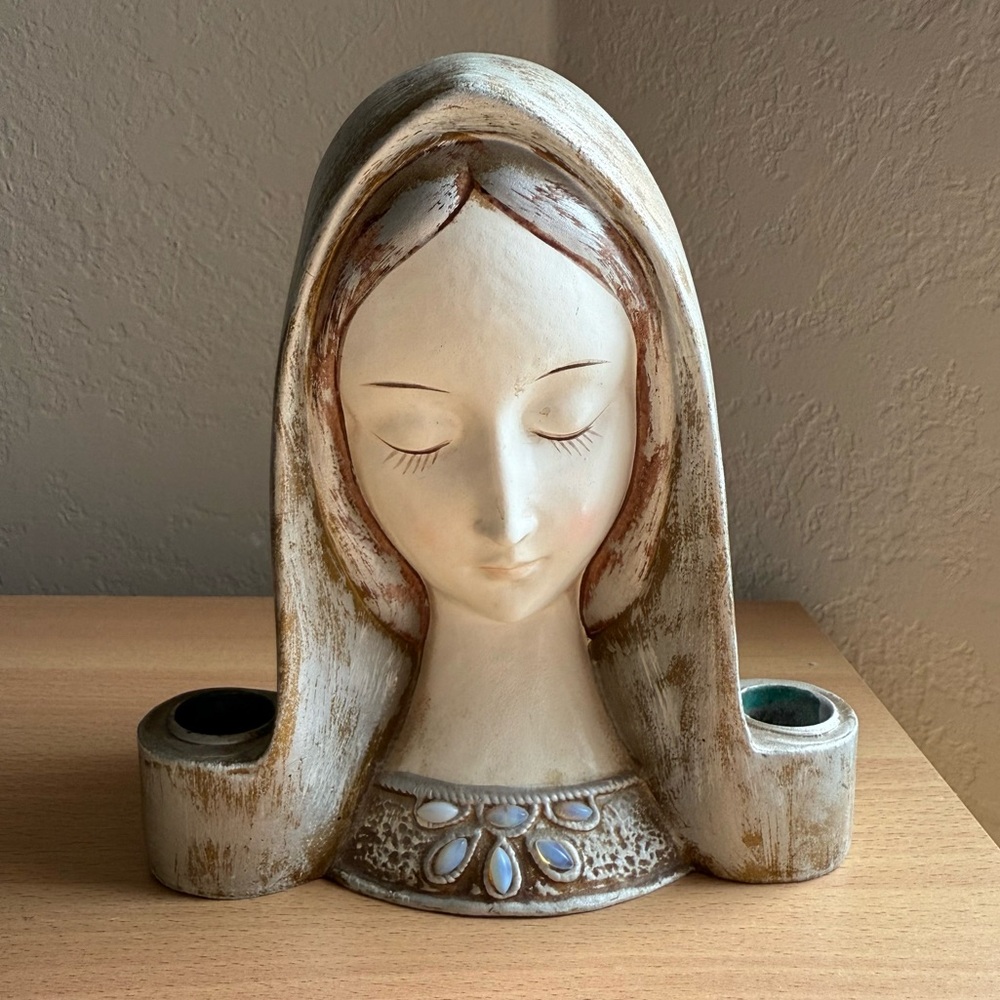 Vintage 1960’s Kurt Adler Made in Japan Madonna Candlehoder